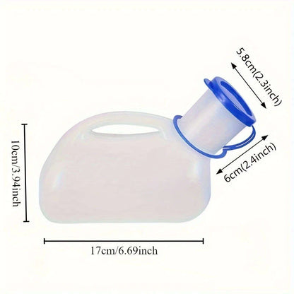 1pc Leakproof Portable Urinal with Lid and Funnel Lightweight Food-Grade Pee Bottle