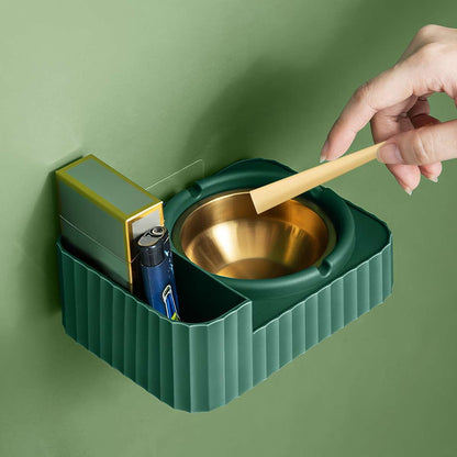 1pc Ashtray Stainless Steel Ashtray Slot