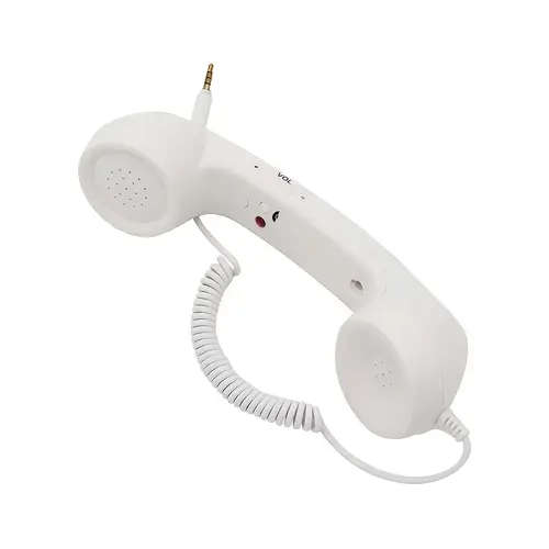 1pc Retro-Style Landline Phone Attachments for Mobile Devices Featuring 3.5Mm Jack Wired Handset wit