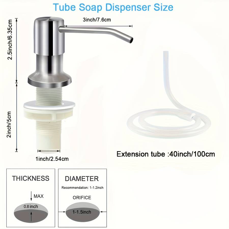1 Piece Kitchen Sink Soap Dispenser