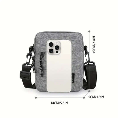 1pc Casual Mini Crossbody Bag Men's Nylon Small Shoulder Bag