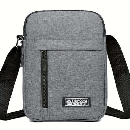 1pc Unisex Square Bag Men's And Women's Single Shoulder Crossbody Bag Backpack Korean Version Casual Oxford Cloth Bag Travel Business Shoulder Bag Small Bag Random Pull Direction Color sent randomly