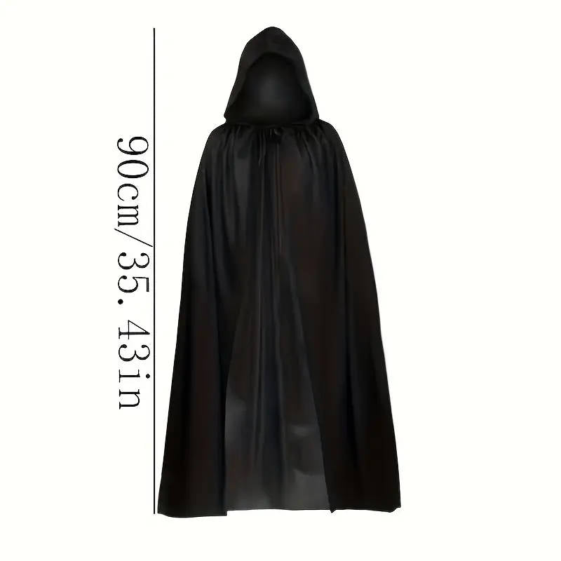 Unisex Halloween Hooded Cloak For Adults  90cm