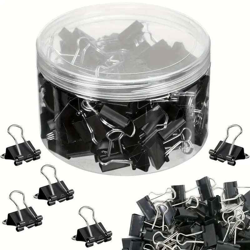 30pcs Durable Rust-Resistant Metal Binder Clips