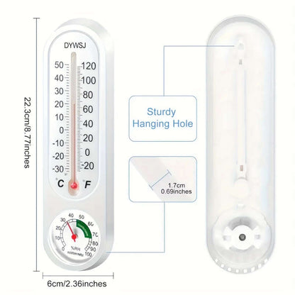 1pc 9Inch Wireless Indoor Outdoor Thermometer