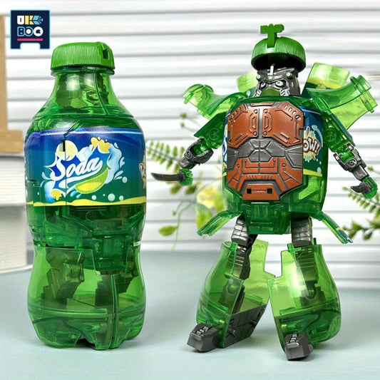 1pc Two-Form Transforming Robot Figures Adjustable Hand Joints Ideal for Creative Play Collectors Color sent randomly