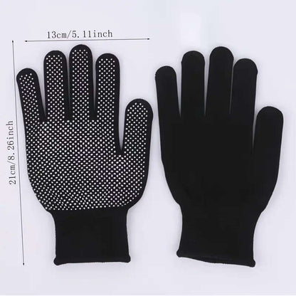 5 Pairs Unisex Non-Slip Breathable Polyester Knit Gloves