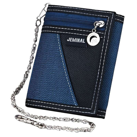 1pc Compact Men's Canvas Wallet