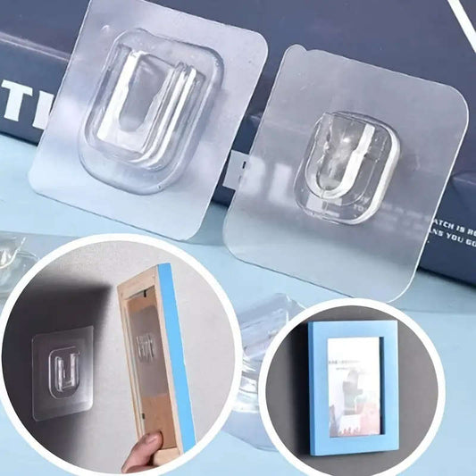 10 Pairs of Powerful Adhesive Hooks with No Trace No Drilling Multi-functional Bathroom