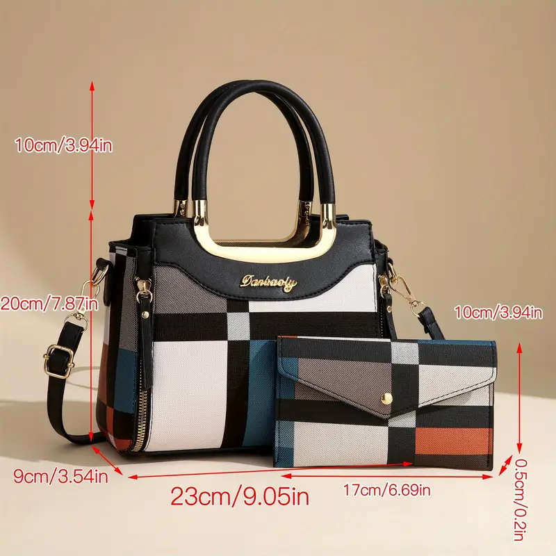 Large Capacity Tote Bag for Women on Valentine'S Day Elegant And Suitable for Middle-Aged Ladies Includes Multiple Pieces with a Sophisticated Crossbody Option Simple And Stylish Color Sent Randomly