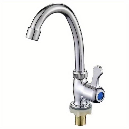 1pc Faucet With Upright Bent Pipe