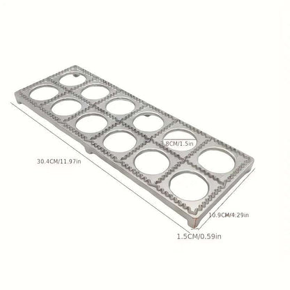 MR 12-Hole Aluminum Ravioli Press Mold（副本）