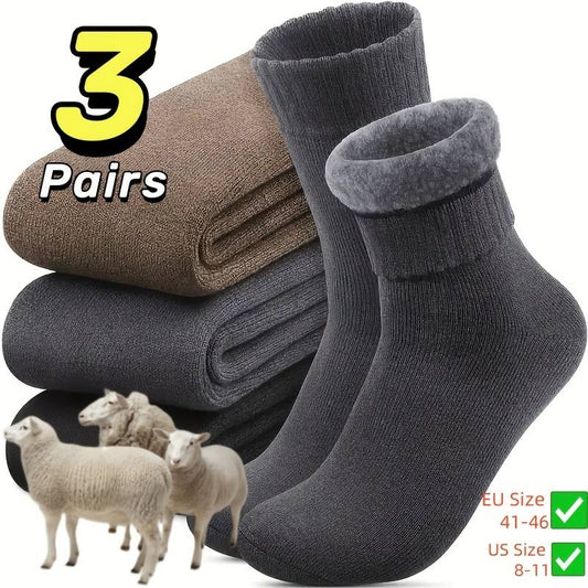 Sock 3 Pairs Black Add Brown Add Gray One Size