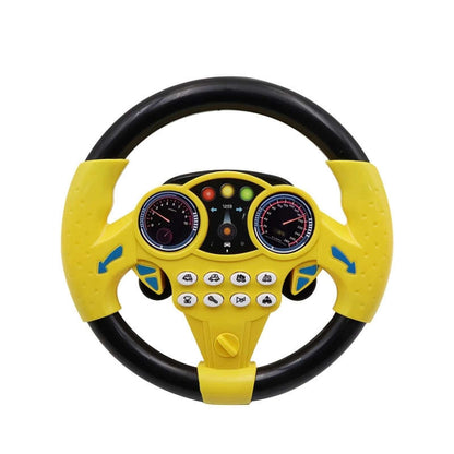 1pc Kids Simulated Driving Controller Spin Tune Interactive Music Steering Wheel
