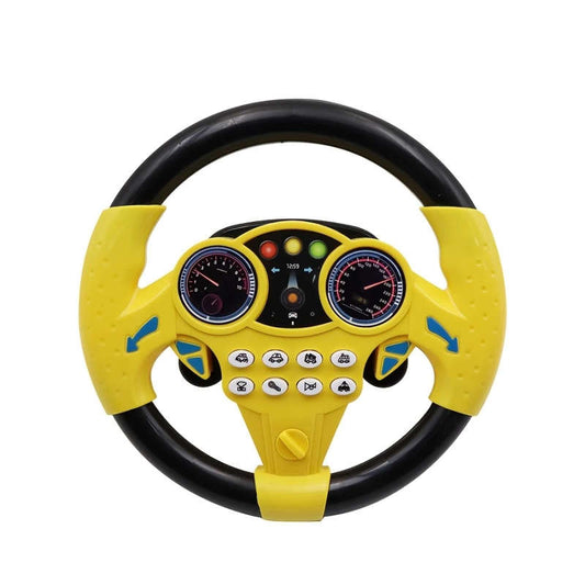 1pc Kids Simulated Driving Controller Spin Tune Interactive Music Steering Wheel