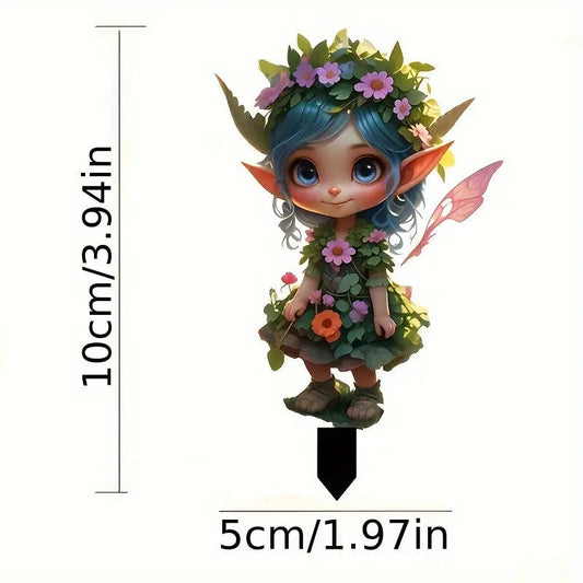 Garden Stake Decor Art Deco Fairy Sun Catcher