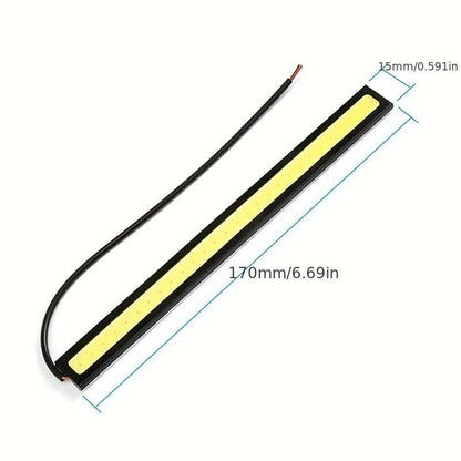 2Pcs 17cm Universal COB LED Strip Car Daytime Running Fog Lamp DRL Driving Strip