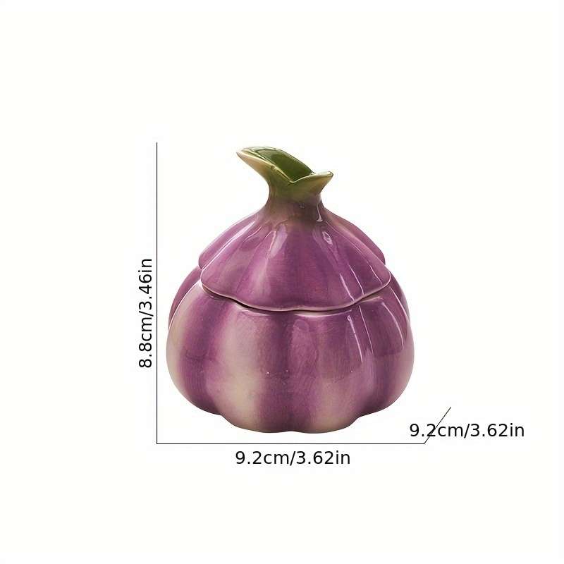 1pc Art Deco Style Garlic-Shaped Ceramic Ashtray