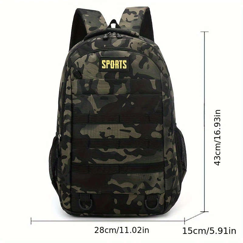 1pc Mens Casual Nylon Backpack Bag