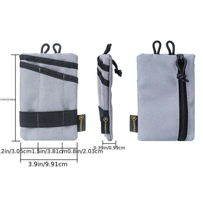 1pc EDC Pouch EDC Pocket Organizer Mini Tool Pouch With 4 Pockets For Knife Flashlight Card
