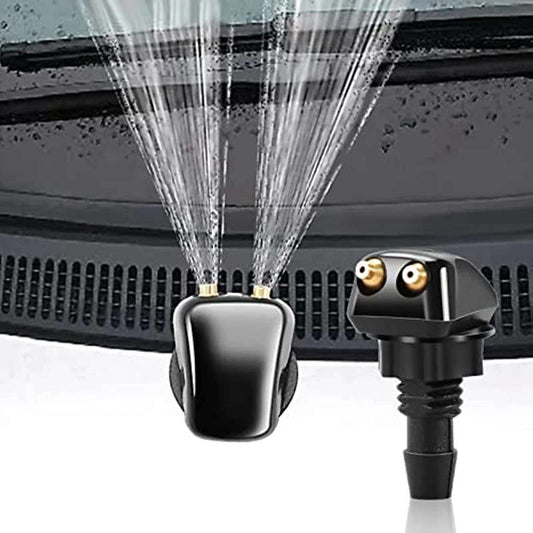 2pcs PE Polyethylene Front Windshield Washer Nozzles