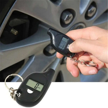 Digital Tire Pressure Gauge with LCD Display Keychain Compatible High Precision Car