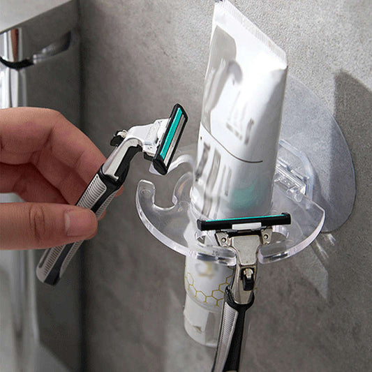 Wall-Mounted Toothbrush and Toothpaste Holder Set