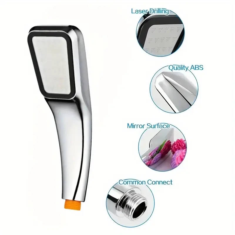 3Pcs Bathroom Shower Head Water Saving Rainfall