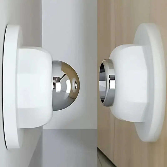 1pc Magnetic Door Stop Strong Metal Construction Floor Wall Mountable