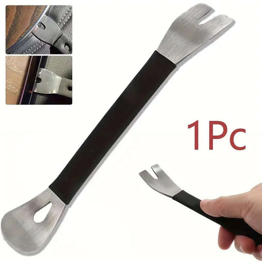 1pc Stainless Steel Car Trim Removal Tool Easy Clip Panel Fastener Pry