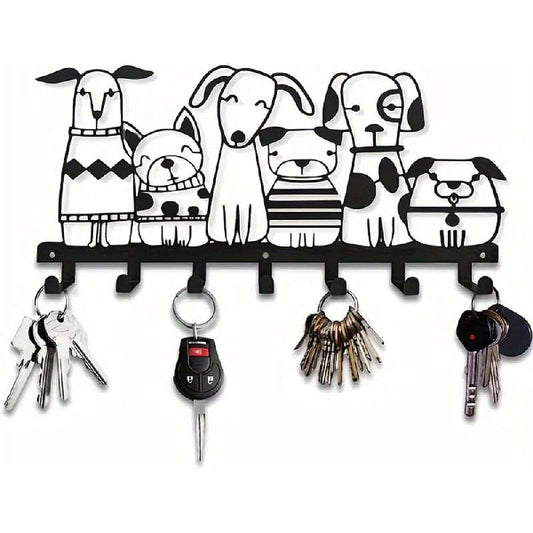 Charming Rustic Metal Key And Hat Hook