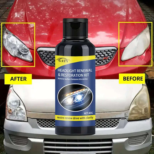 1pc Universal Car Headlight Brightness Restoration Paste ABS Material Remove Scratches