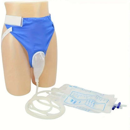 1pc Urine Collection Bags Including One Pair Of Unisex Wearable Adult Briefs