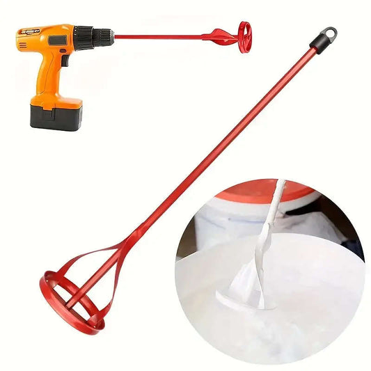 Duty Iron Drill Mixer  Color: (Red)