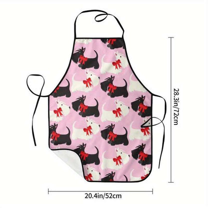 1pc Funny Cute Scotties Dog Bib Apron
