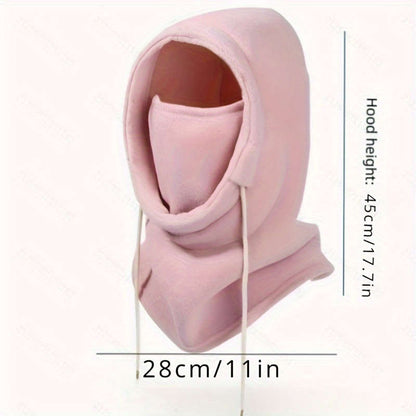 1pc Windproof Reversible Beanie Neck Gaiter Reversible Knit Beanie