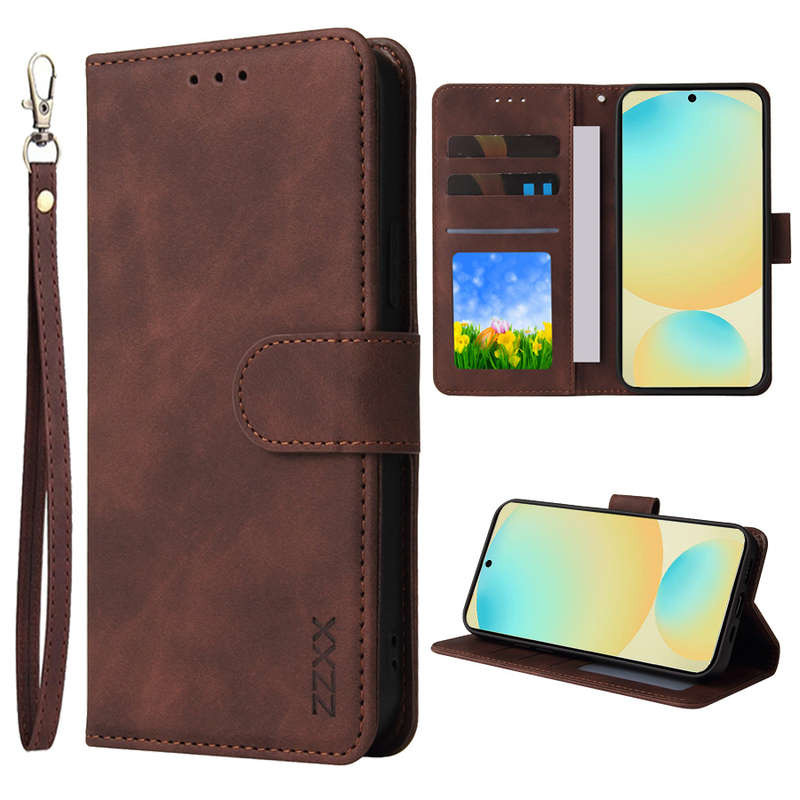 1pc Dark Brown For Samsung Galaxy A36 Phone Cases