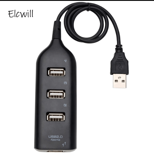 USB 4 Port Multi Hub Expansion Panel Adapter