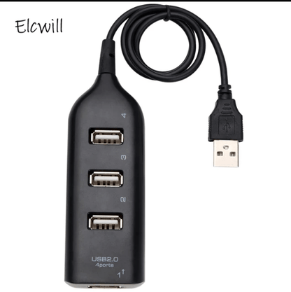 USB 4 Port Multi Hub Expansion Panel Adapter