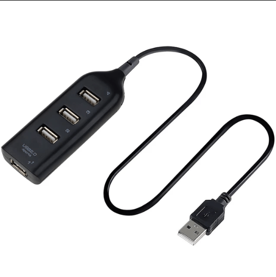 USB 4 Port Multi Hub Expansion Panel Adapter