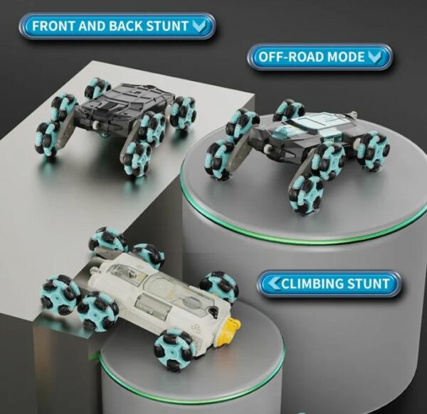 CV-D600 6 Wheels Climbing Stunt Car Rotates 360? Wth Spray Effect, Light And Sound