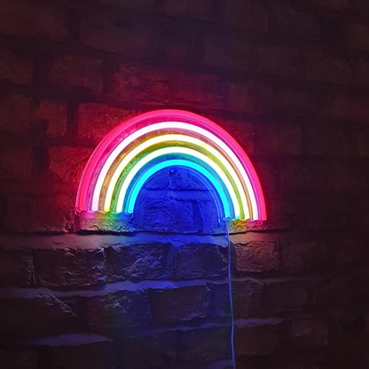 C-12 Rainbow Neon 15″ Wall Mount Display Sign