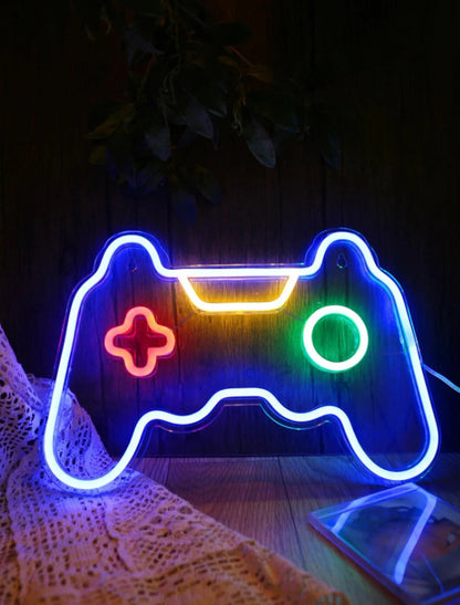 C-15 USB Powered Game Console Neon Lamp With Back Plate + On Off Switch