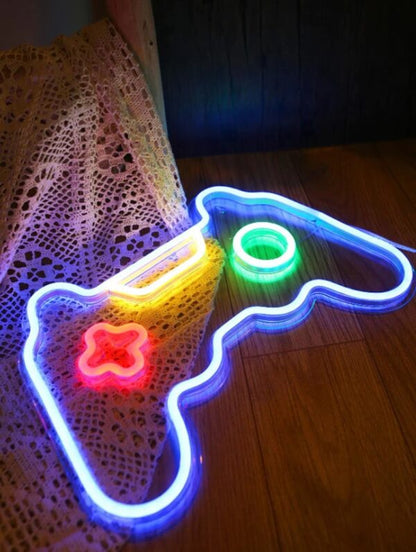 C-15 USB Powered Game Console Neon Lamp With Back Plate + On Off Switch