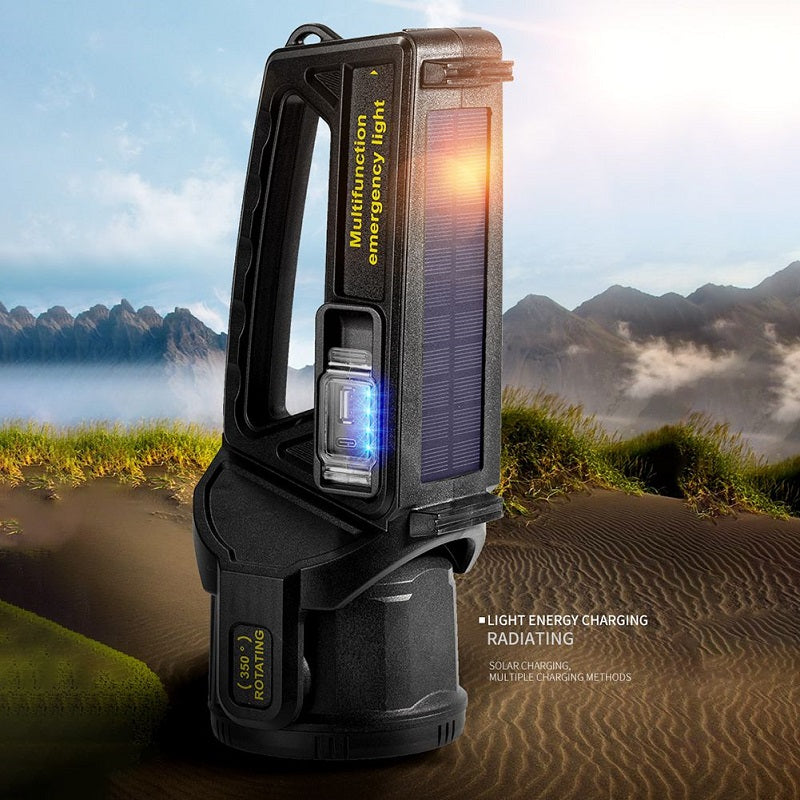 W5167 Solar Powered Rotating Dual LED + COB Light Source With USB Port To Charge Your Phone PM-75