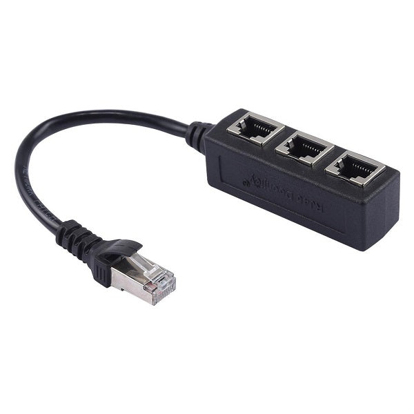 SE-L144 RJ45 Splitter Ethernet One Male To Three Female Extension Line