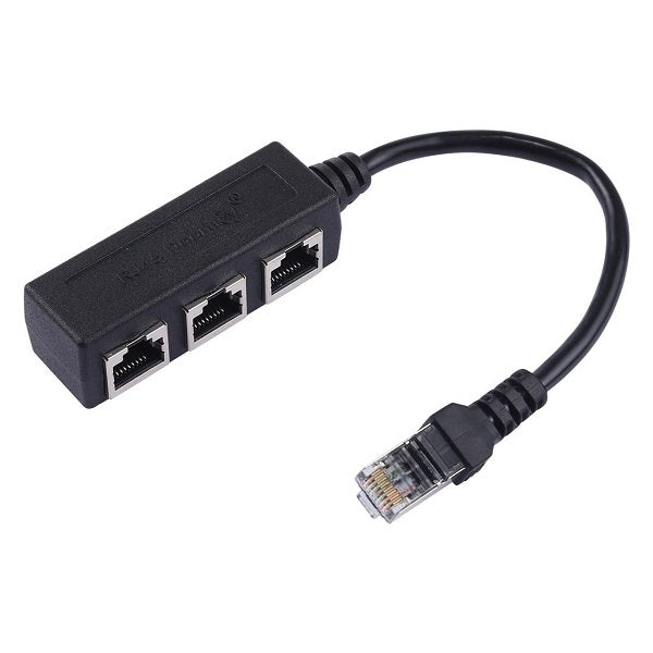 SE-L144 RJ45 Splitter Ethernet One Male To Three Female Extension Line