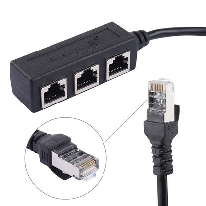 SE-L144 RJ45 Splitter Ethernet One Male To Three Female Extension Line