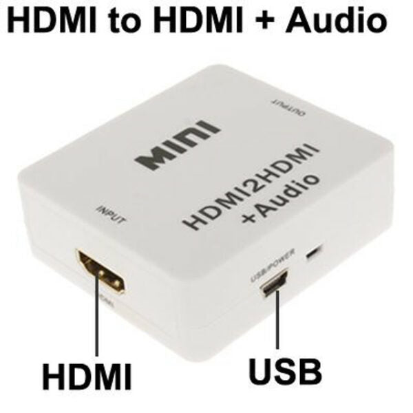 Mini HDMI to HDMI + Audio Decoder