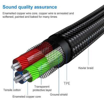 Wolulu AS-51197 Male 3.5mm To Female 3.5mm Aux Cable 1.5m